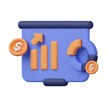 Finance Analysis 3D Icon