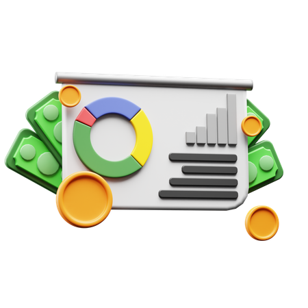 Finance Analytics  3D Icon