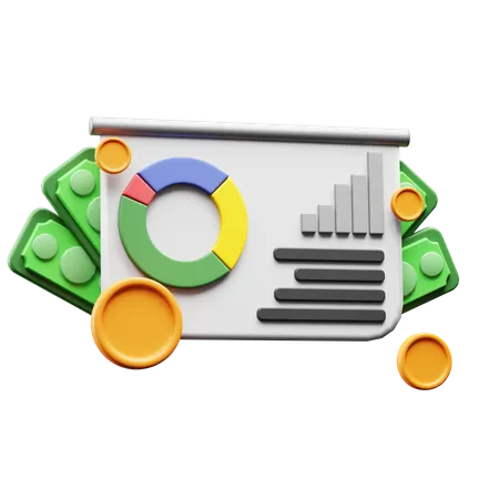 Finance Analytics  3D Icon