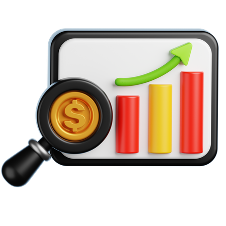 Finance Analytics  3D Icon