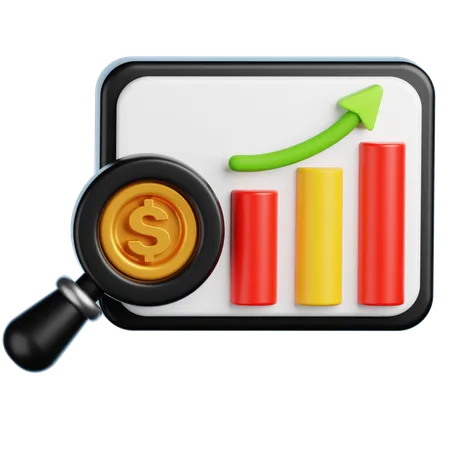 Finance Analytics  3D Icon