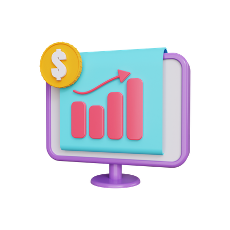 Finance Analytics  3D Illustration