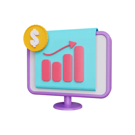 Finance Analytics  3D Illustration