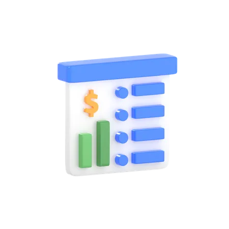 Finance Analytics  3D Icon