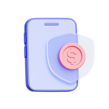 Finance App Security  3D Icon