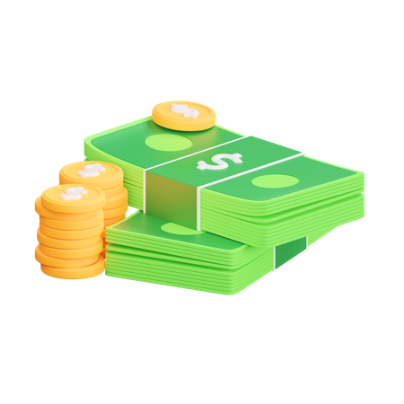 Financer l'argent  3D Icon