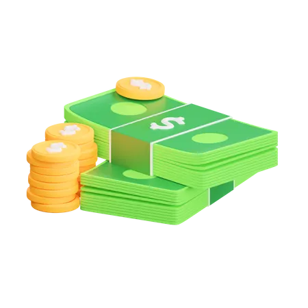 Financer l'argent  3D Icon