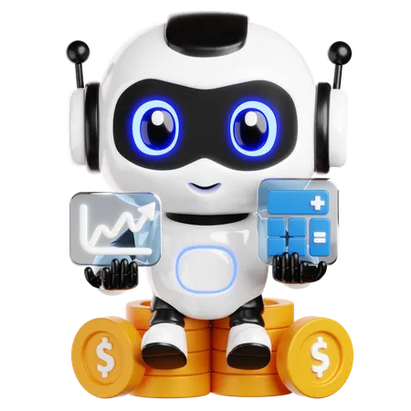 Finance Assistant Bot  3D Icon