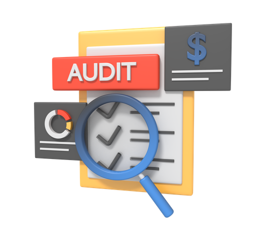 Finance Audit  3D Icon