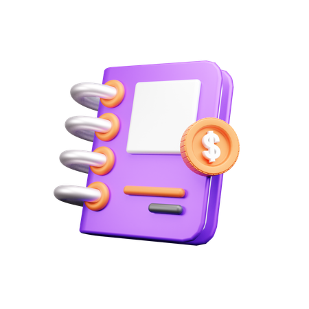 Finance Book  3D Icon