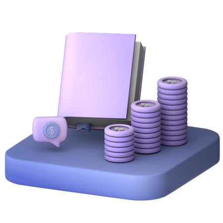 Finance Book  3D Icon