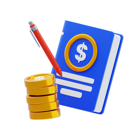 Finance Book  3D Icon