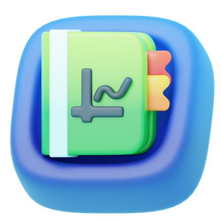 Livre de finances  3D Icon