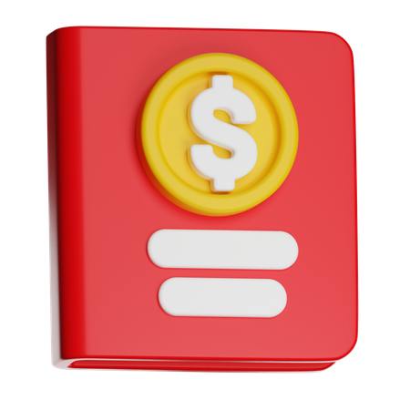 Finance Book  3D Icon