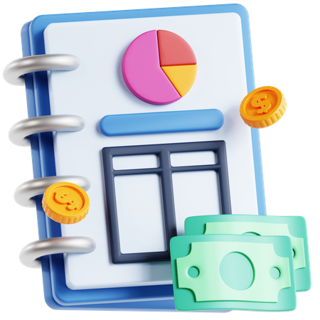 Finance Book  3D Icon