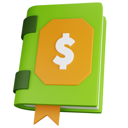 Finance Book  3D Icon