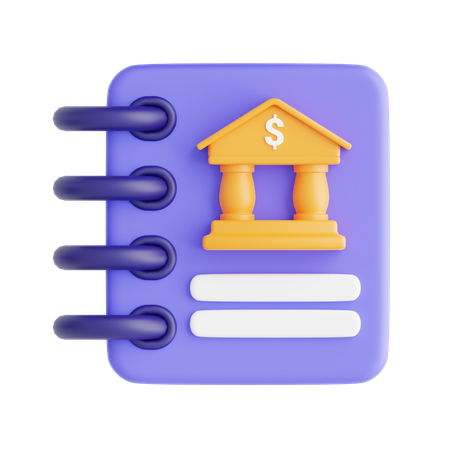 Finance Book  3D Icon