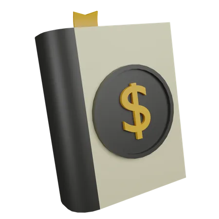 Finance Book 3D Icon