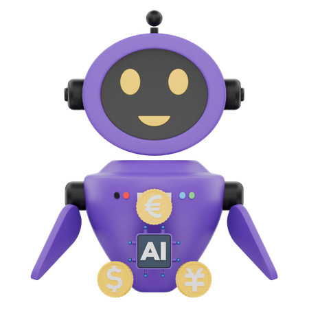 Finance Bot  3D Icon