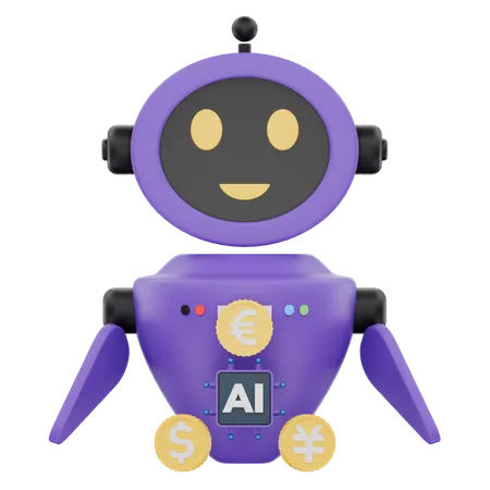 Finance Bot  3D Icon
