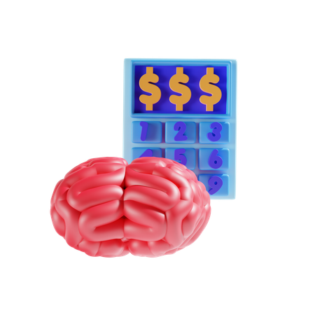 Finance Brain  3D Icon