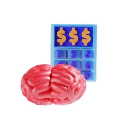 Brain And Money 3D Icon