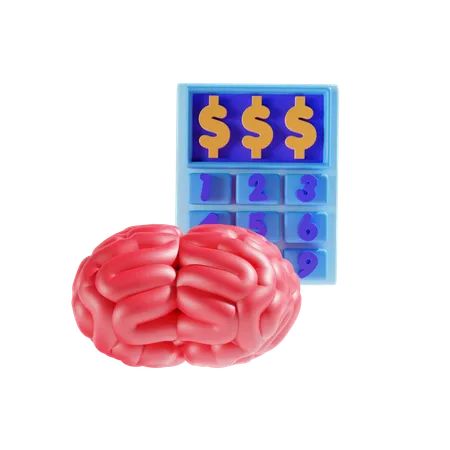 Finance Brain  3D Icon