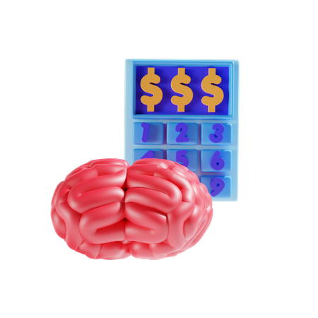 Finance Brain  3D Icon