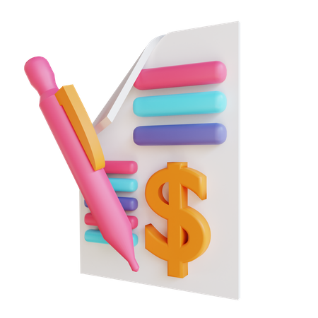 Finance Budget  3D Icon