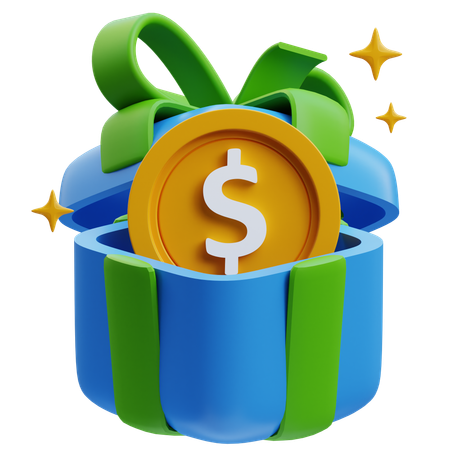 Cadeau financier  3D Icon