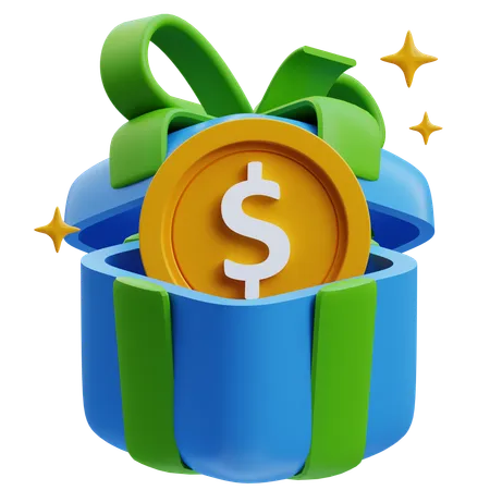 Cadeau financier  3D Icon