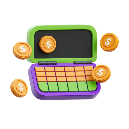 Calcul financier  3D Icon