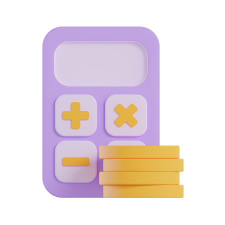 Calcul financier  3D Icon