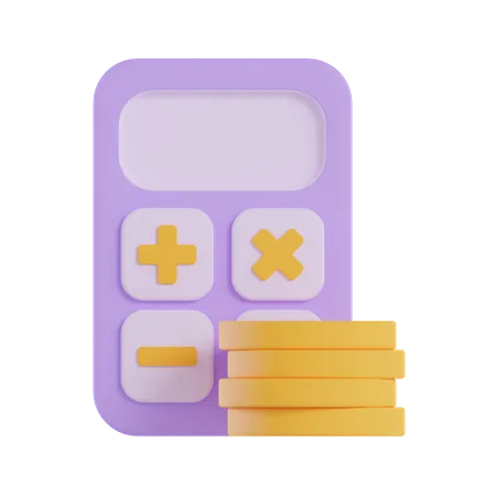 Calcul financier  3D Icon