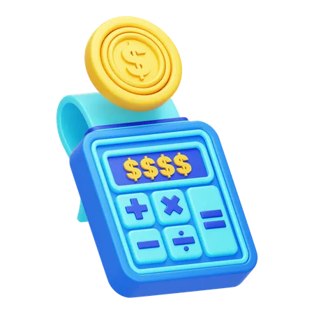 3 D Finance Calculation Icon 3D Icon