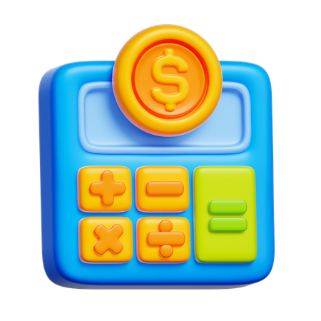 Finance Calculation  3D Icon
