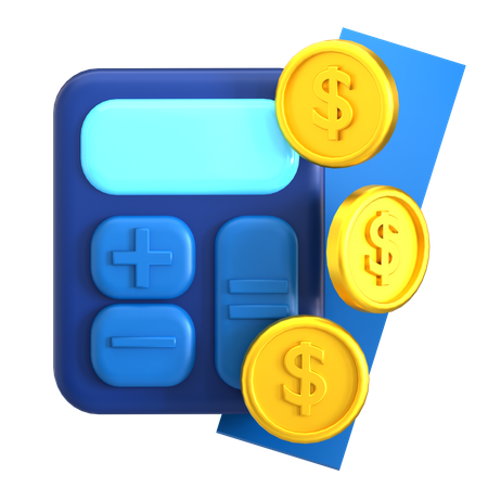 Finance Calculation  3D Icon