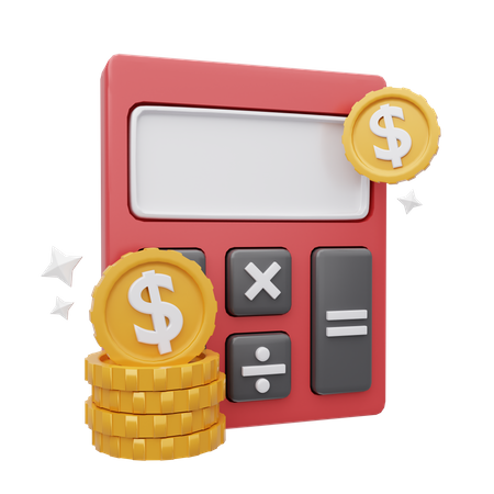 Finance Calculation  3D Icon