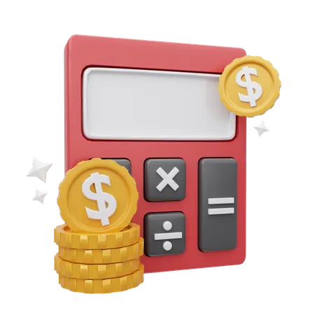 Finance Calculation  3D Icon