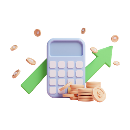 Finance Calculation  3D Icon