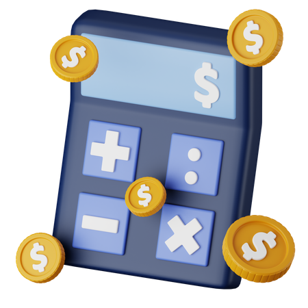 Finance Calculation  3D Icon