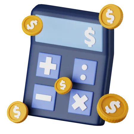 Finance Calculation  3D Icon