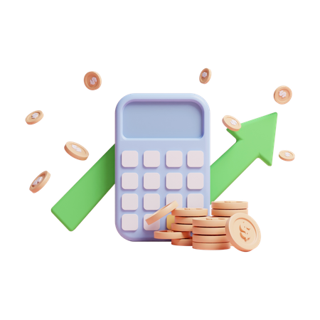 Finance Calculation  3D Icon