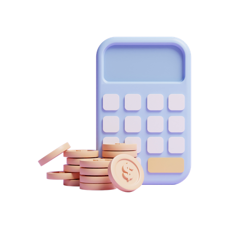 Finance Calculation  3D Icon