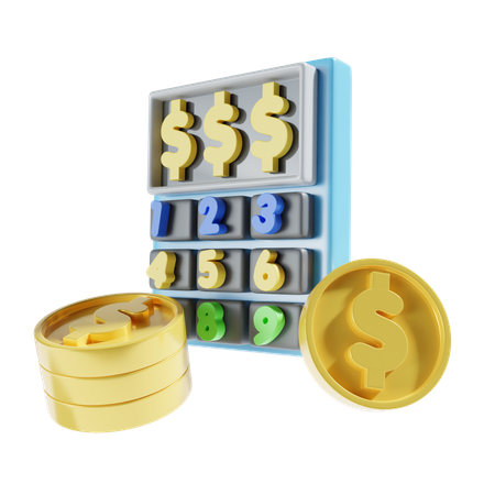 Finance Calculation  3D Icon
