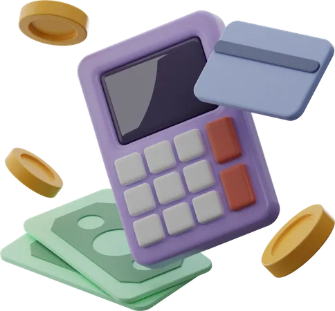 Finance Calculation  3D Illustration