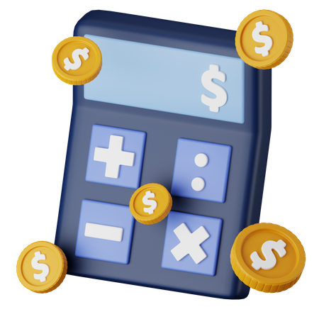 Finance Calculation 3D Icon