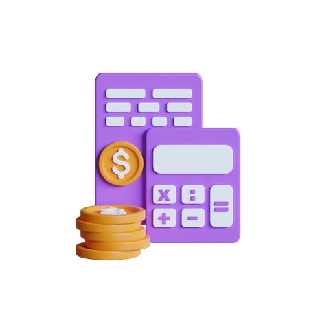 Finance Calculation 3D Icon
