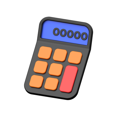 Finance Calculator  3D Icon