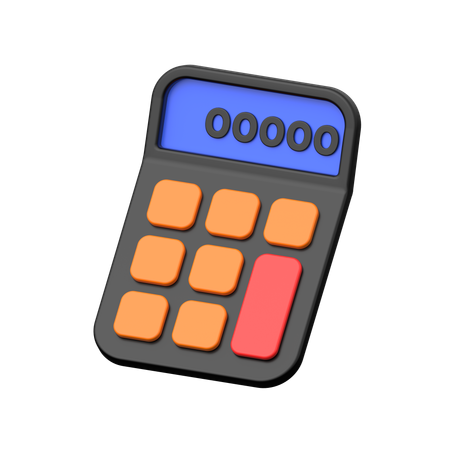 Finance Calculator  3D Icon
